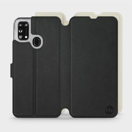 Phone Case Samsung Galaxy M31 - Design Black with Platinum