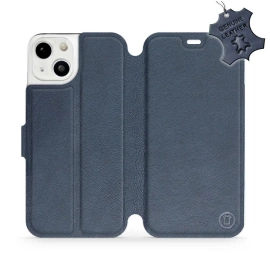 Phone Case Apple iPhone 13 - Design Blue Leather