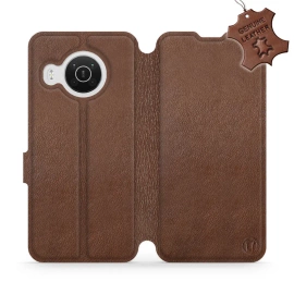 Phone Case Nokia X10 - Design Brown Leather
