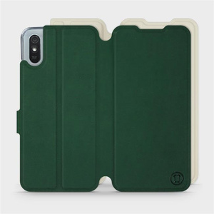 Phone Case Xiaomi Redmi 9A - Design Green with Platinum