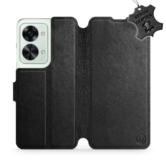 Phone Case OnePlus Nord 2T 5G - Design Black Leather