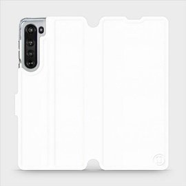 Phone Case Motorola Edge - Design White&Orange