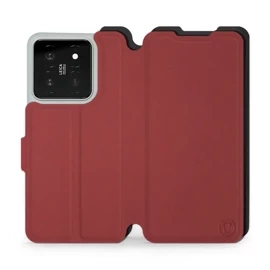 Phone Case Xiaomi 14 - Design Dark Red with Black