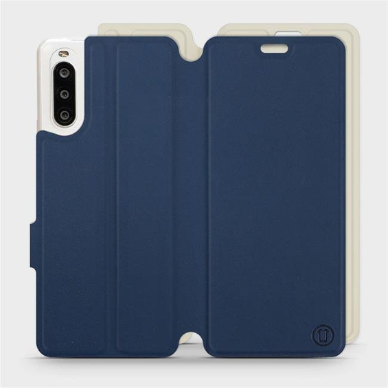 Phone Case Sony Xperia 10 II - Design Navy with Platinum