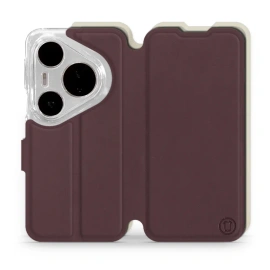 Phone Case Huawei Pura 80 Pro - Design Burgundy with Platinum