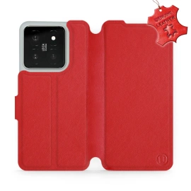 Phone Case Xiaomi 14 - Design Red Leather