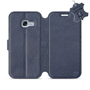 Phone Case Samsung Galaxy A3 2017 - Design Blue Leather