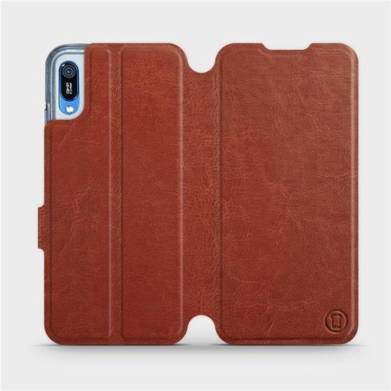 Etui do Huawei Y6 2019 - wzór Brown&Gray