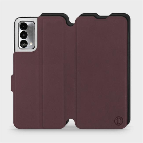Etui Soft Touch do Realme GT Master Edition - wzór Matowy burgund z czernią
