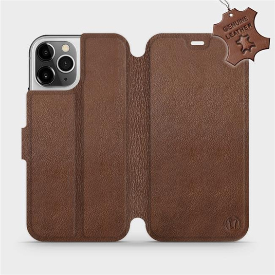 Phone Case Apple iPhone 12 Pro - Design Brown Leather