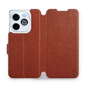 Phone Case Infinix Smart 8 - Design Brown&Orange