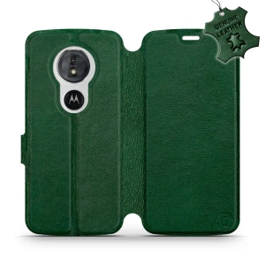 Phone Case Motorola Moto G6 Play - Design Green Leather