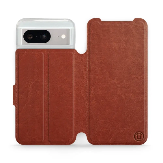 Phone Case Google Pixel 8 - Design Brown&Orange