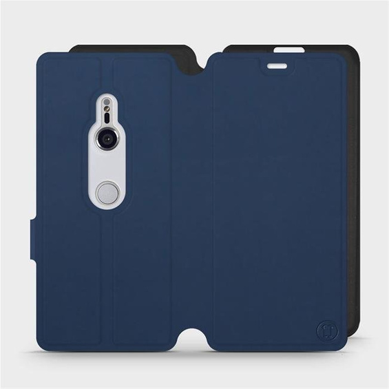 Hülle für Sony Xperia XZ3 - Farbe Marine mit Schwarz