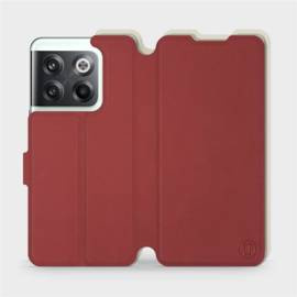 Phone Case OnePlus 10T - Design Dark Red with Platinum