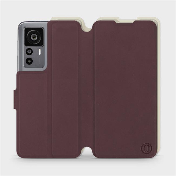 Phone Case Xiaomi 12T Pro - Design Burgundy with Platinum