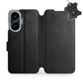 Phone Case Xiaomi POCO F7 - Design Black Leather