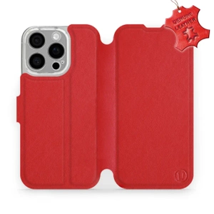 Phone Case Apple iPhone 16 Pro - Design Red Leather