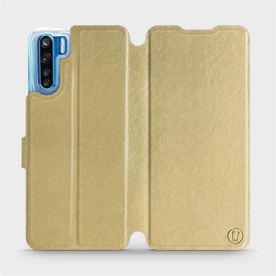 Etui do OPPO A91 - wzór Gold&Gray