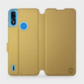 Phone Case Motorola Moto E7 Power - Design Gold&Gray