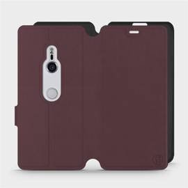 Phone Case Sony Xperia XZ3 - Design Burgundy with Black