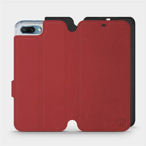 Phone Case Huawei Honor 10 - Design Dark Red with Black