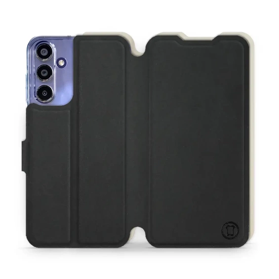 Phone Case Samsung Galaxy A15 4G - Design Black with Platinum