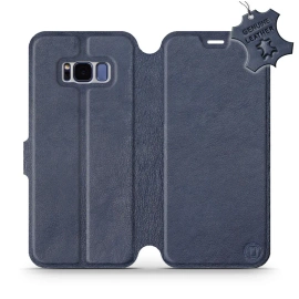 Phone Case Samsung Galaxy S8 - Design Blue Leather