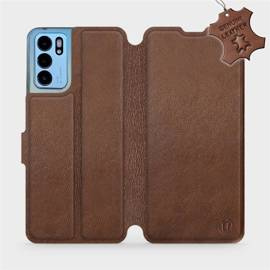 Phone Case OPPO Reno 6 5G - Design Brown Leather