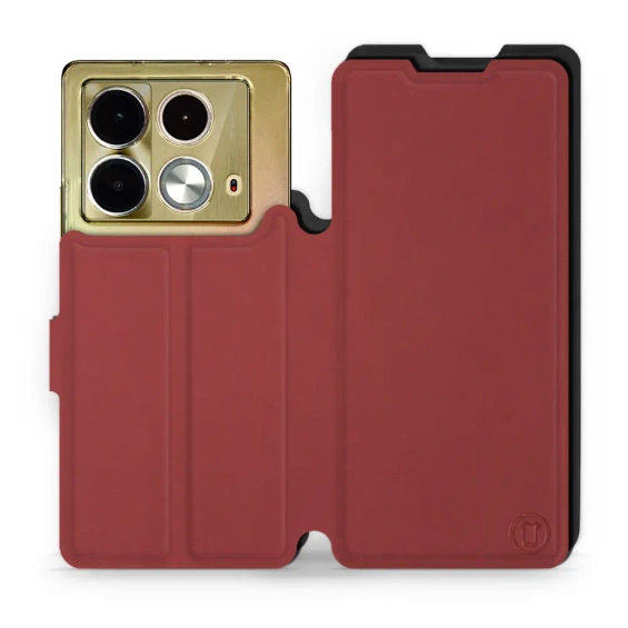 Etui Soft Touch do Infinix Note 40 - wzór Zachodząca czerwień z czernią