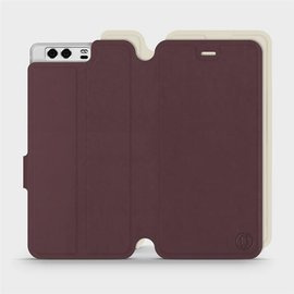 Phone Case Huawei P10 - Design Burgundy with Platinum