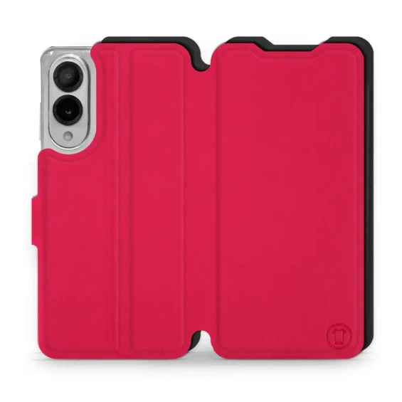 Hülle für Samsung Galaxy S25 Edge - Farbe Rot mit Schwarz