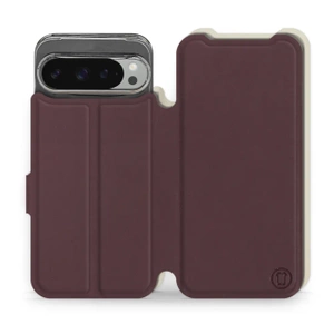 Hülle für Google Pixel 9 Pro XL - Farbe Burgund mit Platin