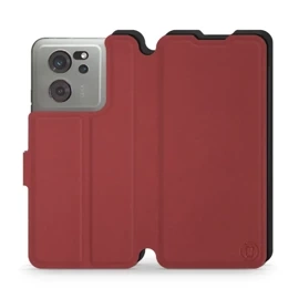 Phone Case Xiaomi 13T Pro - Design Dark Red with Black