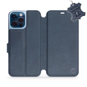 Phone Case Apple iPhone 13 Pro Max - Design Blue Leather