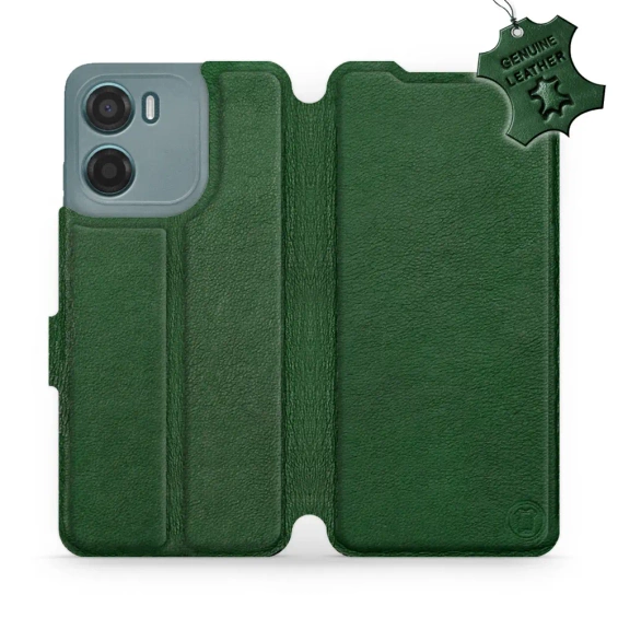 Phone Case Motorola Moto G05 - Design Green Leather