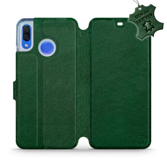 Phone Case Huawei Nova 3 - Design Green Leather