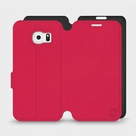 Phone Case Samsung Galaxy S6 Edge - Design Red with Black