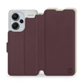 Phone Case Xiaomi Redmi Note 13 PRO Plus - Design Burgundy with Platinum