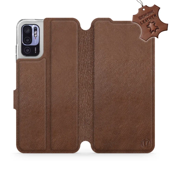 Phone Case Xiaomi Redmi Note 10 5G - Design Brown Leather