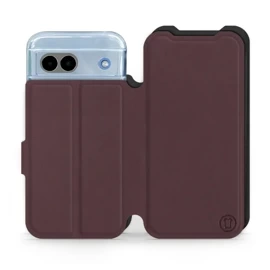 Phone Case Google Pixel 8A - Design Burgundy with Black