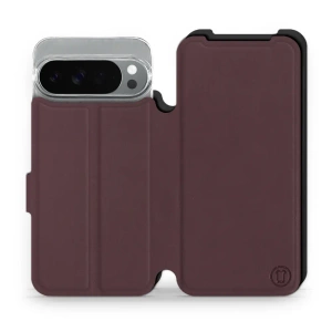 Hülle für Google Pixel 10 Pro XL - Farbe Burgund mit Schwarz