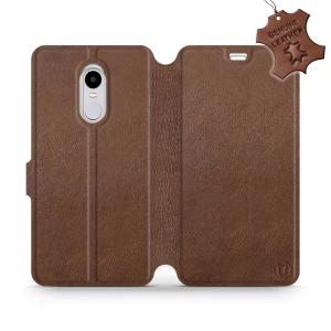 Phone Case Xiaomi Redmi Note 4X - Design Brown Leather