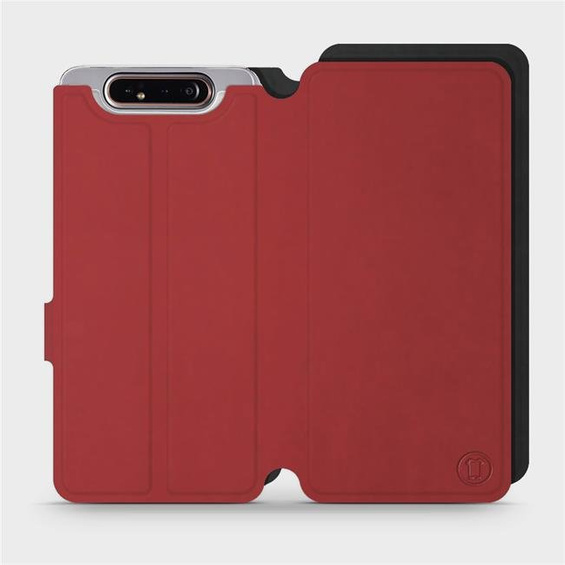 Phone Case Samsung Galaxy A80 - Design Dark Red with Black