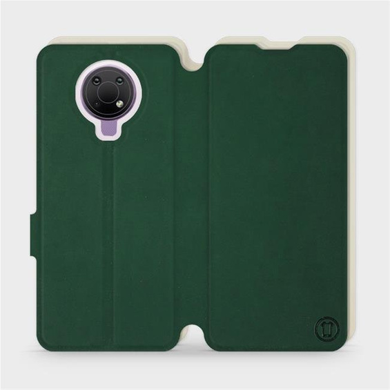 Etui Soft Touch do Nokia G10 - wzór Miejska zieleń z platyną