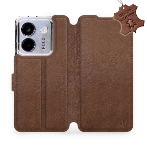 Phone Case Xiaomi POCO M7 Pro 5G - Design Brown Leather