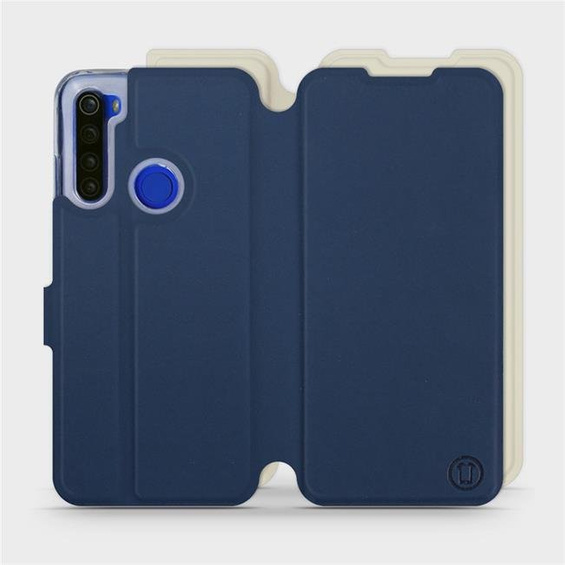 Hülle für Xiaomi Redmi Note 8T - Farbe Marineblau mit Platin