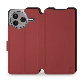 Phone Case Xiaomi POCO F7 Pro 5G - Design Dark Red with Black