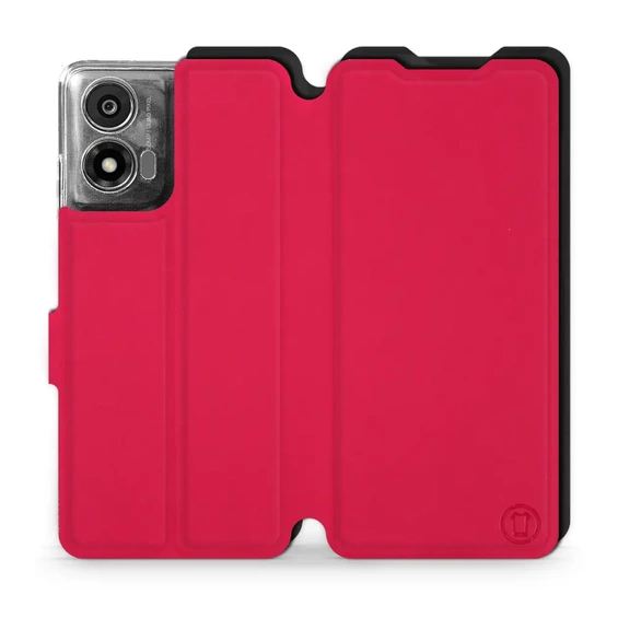 Phone Case Motorola Moto E14 - Design Red with Black
