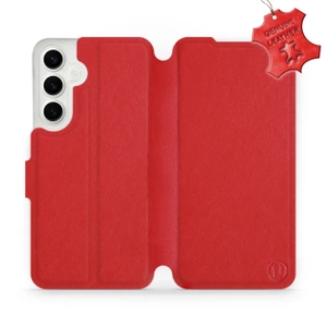 Phone Case Samsung Galaxy S24 Plus - Design Red Leather